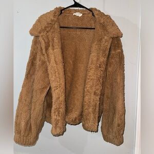 Cozy Tan Teddy Jacket